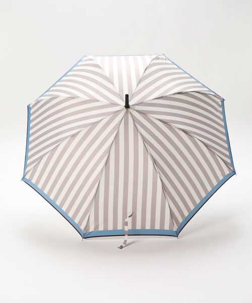 DONOBAN（ドノバン）の「裾配色ストライプ雨傘（長傘・レディース・ブルー系その他/グリーン系その他/ブラック系その他/グレー系その他/イエロー系その他・ONESIZE）」の6枚目の写真