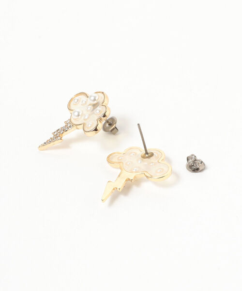 Ray BEAMS（レイビームス）の「Chalulu / サンダー ピアス（ピアス（両耳用）・レディース・ゴールド・ONE SIZE）」の2枚目の写真