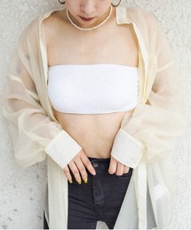 RASVOA | バッククロスチューブトップ/ブラットップ(チューブトップ)