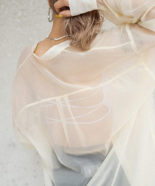 RASVOA（ラスボア）の「バッククロスチューブトップ/ブラットップ（チューブトップ・レディース・ブラック/オフホワイト・FREE）」の10枚目の写真