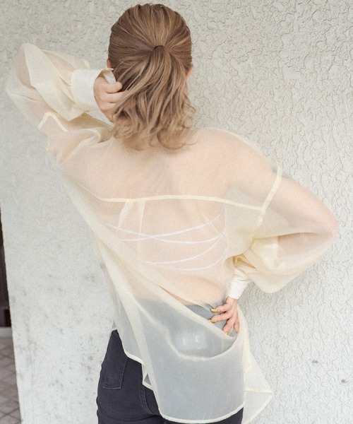 RASVOA（ラスボア）の「バッククロスチューブトップ/ブラットップ（チューブトップ・レディース・ブラック/オフホワイト・FREE）」の9枚目の写真