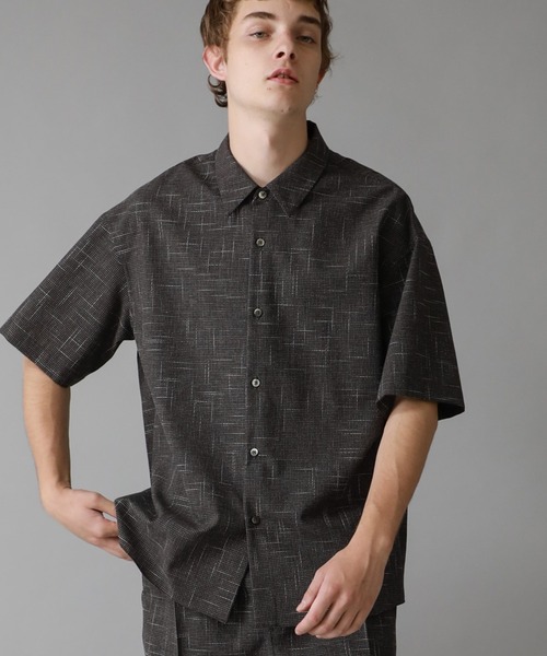 city(シティ)の「チェックショートスリーブシャツ/CHECK SHORT SLEEVE SHIRTS(シャツ/ブラウス・メンズ・ブラック/ライトベージュ・1/2/3)」の2枚目の写真