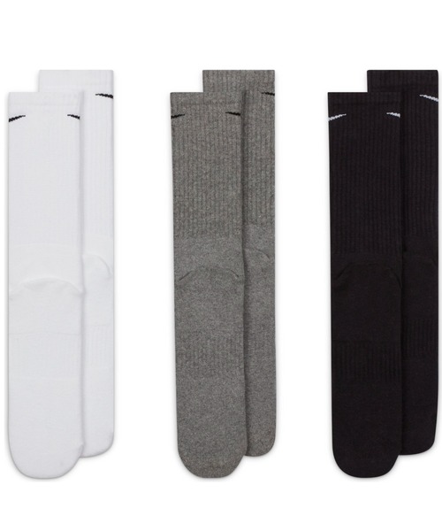 NIKE（ナイキ）の「NIKE U NK EVERYDAY CUSH CREW 3PR / ナイキ 3P エブリデイ クッション クルー ソックス 【SP】（ソックス/靴下・メンズ・マルチ・25-27/23-25/27.0～29.0cm）」の4枚目の写真