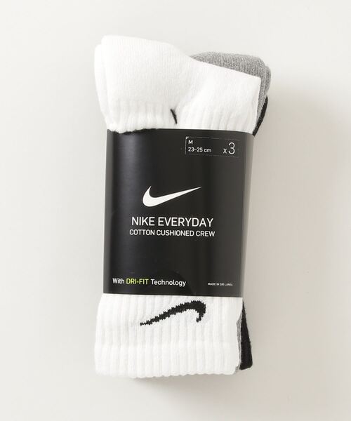 NIKE（ナイキ）の「NIKE U NK EVERYDAY CUSH CREW 3PR / ナイキ 3P エブリデイ クッション クルー ソックス 【SP】（ソックス/靴下・メンズ・マルチ・25-27/23-25/27.0～29.0cm）」の2枚目の写真