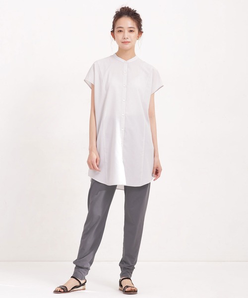 NANO universe（ナノユニバース）の「モイストパックウェア レギンス（レギンス/スパッツ・レディース・チャコール・1/2/4/3）」の2枚目の写真