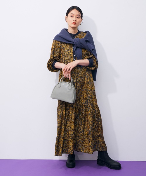 ADAM ET ROPE'（アダムエロペ）の「ラウンドミニボストン（ボストンバッグ・レディース・ライトグレー/ブラック/イエロー/ホワイト系その他・FREE）」の17枚目の写真