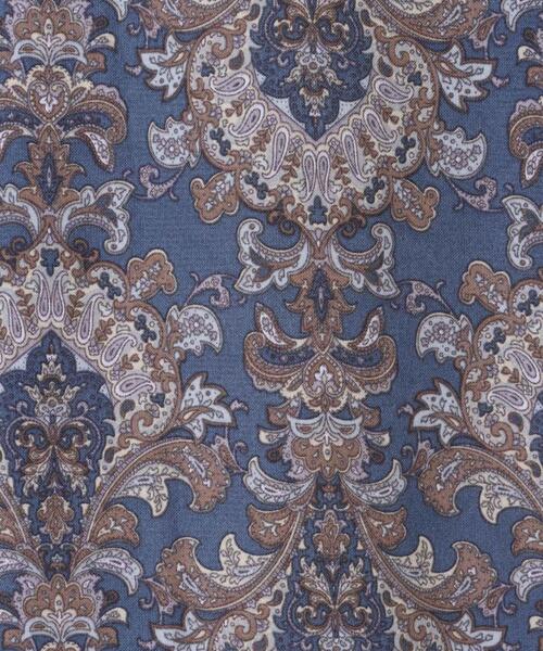 MLI'A（エムリア）の「配色ダマスク柄フレンチシャツ（シャツ/ブラウス・レディース・ブラック/オフホワイト/ブルー・M）」の10枚目の写真