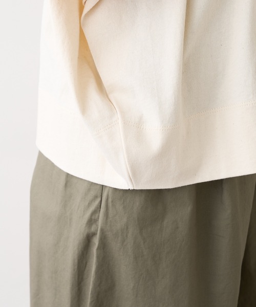 PUAL CE CIN（ピュアルセシン）の「カットワークレースつけ衿プルオーバー（Tシャツ/カットソー・レディース・オフホワイト/チャコールグレー/ナチュラル・FREE）」の21枚目の写真