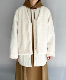 PICCIN | ベスト付きVネックボアコート(ベスト)