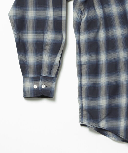BEAMS（ビームス）の「BEAMS / パネル オンブレチェック シャツ（シャツ/ブラウス・メンズ・ネイビー/ブルー・LARGE/X-LARGE/SMALL/MEDIUM）」の17枚目の写真