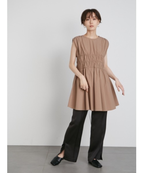 emmi（エミ）の「【emmi atelier】サテンパンツ（その他パンツ・レディース・イエロー/ベージュ/ブラック・0/1）」の12枚目の写真