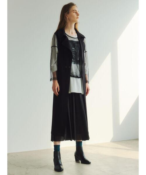 Editt by YECCA VECCA(エディットバイイェッカヴェッカ)の「グラフィティアートスリットBIG Tee *(Tシャツ/カットソー・レディース・オフホワイト/ブラック・FREE)」の11枚目の写真