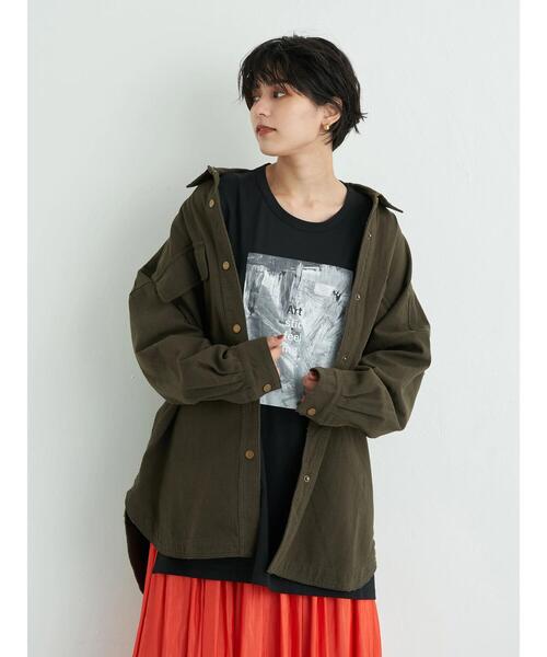 Editt by YECCA VECCA(エディットバイイェッカヴェッカ)の「グラフィティアートスリットBIG Tee *(Tシャツ/カットソー・レディース・オフホワイト/ブラック・FREE)」の17枚目の写真