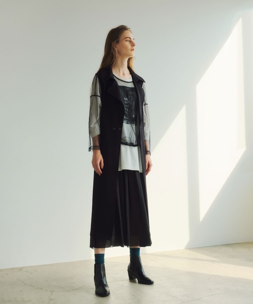 Editt by YECCA VECCA(エディットバイイェッカヴェッカ)の「グラフィティアートスリットBIG Tee *(Tシャツ/カットソー・レディース・オフホワイト/ブラック・FREE)」の8枚目の写真