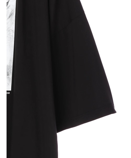 Editt by YECCA VECCA(エディットバイイェッカヴェッカ)の「グラフィティアートスリットBIG Tee *(Tシャツ/カットソー・レディース・オフホワイト/ブラック・FREE)」の3枚目の写真