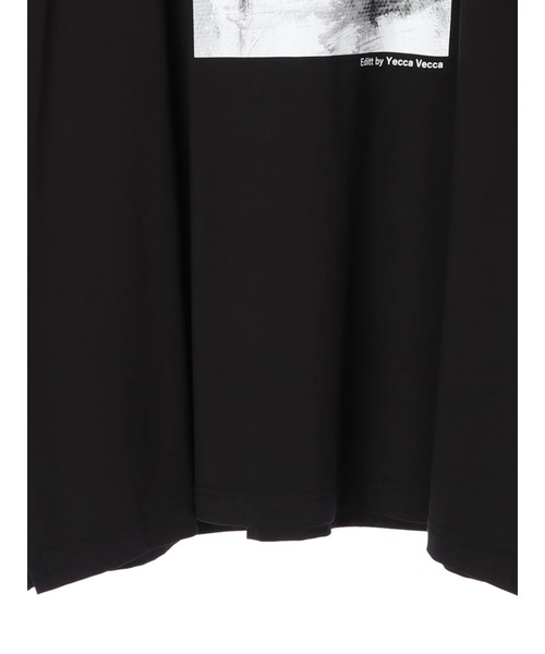 Editt by YECCA VECCA(エディットバイイェッカヴェッカ)の「グラフィティアートスリットBIG Tee *(Tシャツ/カットソー・レディース・オフホワイト/ブラック・FREE)」の4枚目の写真