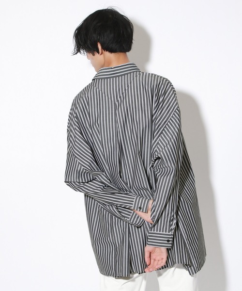 PBLIM（ページボーイリム）の「【PAGEBOYLIM】ストライプシャツ（シャツ/ブラウス・レディース・ブラック系その他/サックスブルー系・MEDIUM/LARGE）」の16枚目の写真