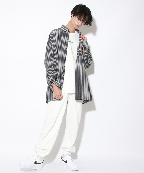 PBLIM（ページボーイリム）の「【PAGEBOYLIM】ストライプシャツ（シャツ/ブラウス・レディース・ブラック系その他/サックスブルー系・MEDIUM/LARGE）」の6枚目の写真