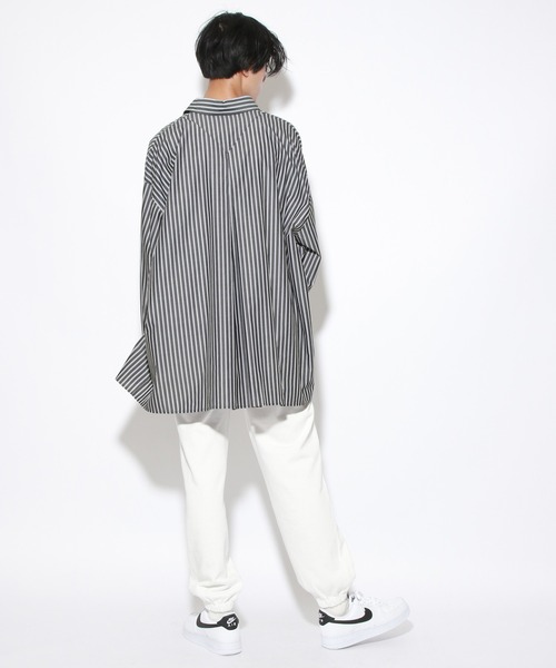 PBLIM（ページボーイリム）の「【PAGEBOYLIM】ストライプシャツ（シャツ/ブラウス・レディース・ブラック系その他/サックスブルー系・MEDIUM/LARGE）」の20枚目の写真