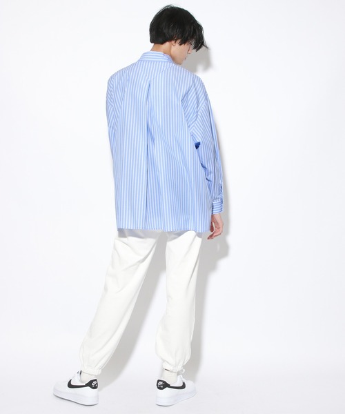 PBLIM（ページボーイリム）の「【PAGEBOYLIM】ストライプシャツ（シャツ/ブラウス・レディース・ブラック系その他/サックスブルー系・MEDIUM/LARGE）」の14枚目の写真