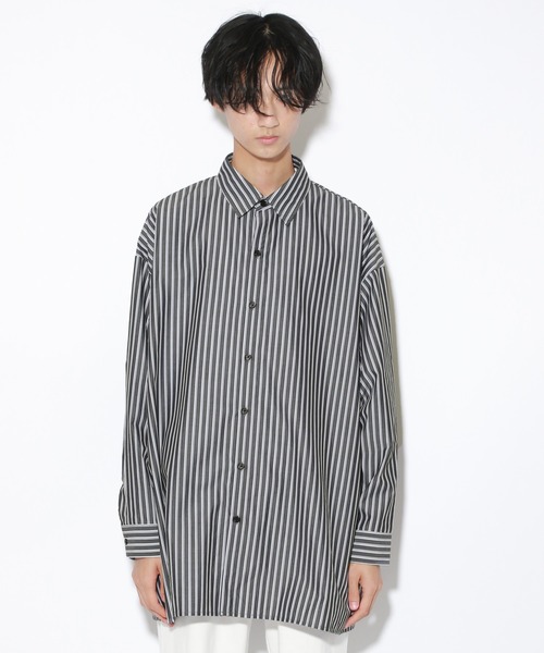 PBLIM（ページボーイリム）の「【PAGEBOYLIM】ストライプシャツ（シャツ/ブラウス・レディース・ブラック系その他/サックスブルー系・MEDIUM/LARGE）」の18枚目の写真