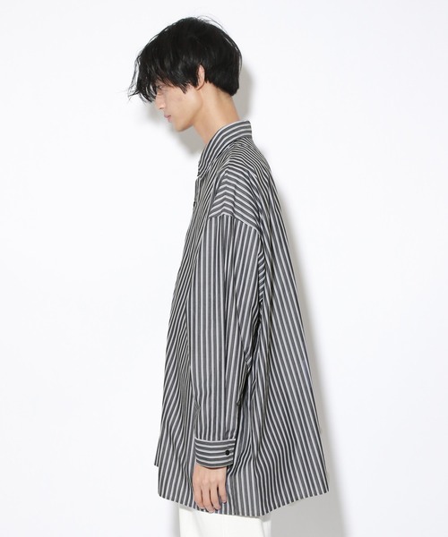 PBLIM（ページボーイリム）の「【PAGEBOYLIM】ストライプシャツ（シャツ/ブラウス・レディース・ブラック系その他/サックスブルー系・MEDIUM/LARGE）」の8枚目の写真