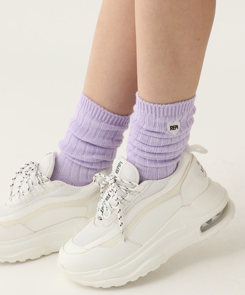 repipi armario（レピピ アルマリオ）の「カラールーズソックス（ソックス/靴下・キッズ・ベージュ/ブルー/パープル/ブラック/ホワイト/ライトグレー/ホワイト系その他/グレー/ダークブラウン/ベージュ系その他/グレー系その他/ホワイト系その他2・FREE）」の12枚目の写真