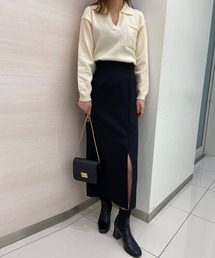 solleim | ハイウエストスリットナロースカート(スカート)