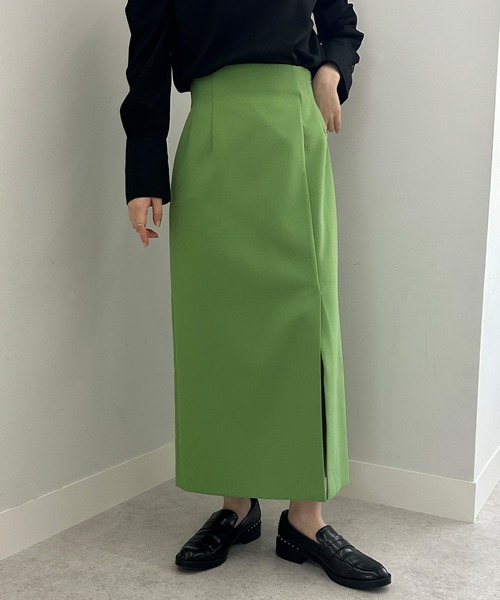 セール】ハイウエストスリットナロースカート（スカート）｜solleim