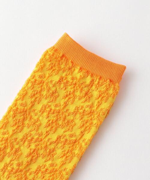 Steven Alan（スティーブンアラン）の「＜MARCOMONDE＞JACQUARD SOCKS/ソックス（ソックス/靴下・レディース・ターコイズブルー/オレンジ・FREE）」の4枚目の写真