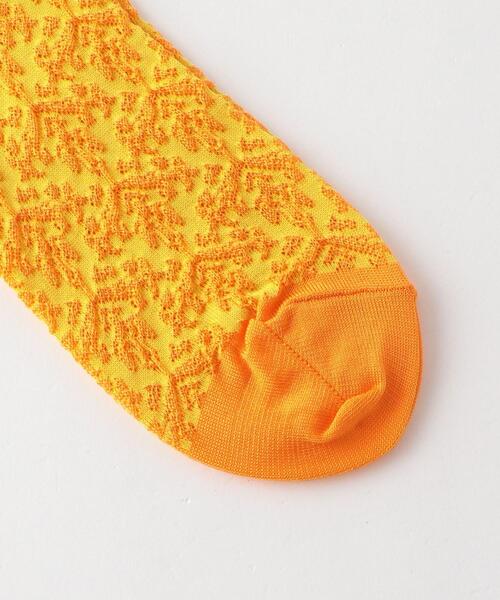 Steven Alan（スティーブンアラン）の「＜MARCOMONDE＞JACQUARD SOCKS/ソックス（ソックス/靴下・レディース・ターコイズブルー/オレンジ・FREE）」の3枚目の写真