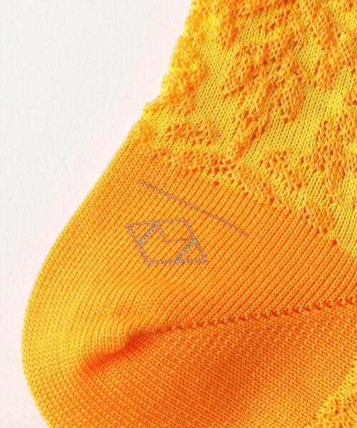 Steven Alan（スティーブンアラン）の「＜MARCOMONDE＞JACQUARD SOCKS/ソックス（ソックス/靴下・レディース・ターコイズブルー/オレンジ・FREE）」の6枚目の写真