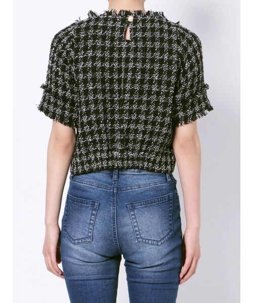 RESEXXY（リゼクシー）の「ツイードフリンジトップス（その他トップス・レディース・ブラック/ホワイト・FREE）」の14枚目の写真