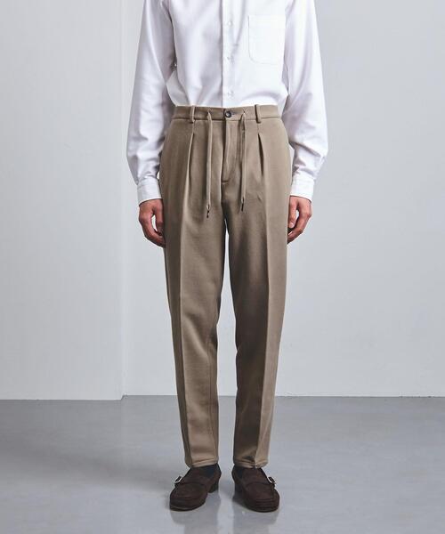 CIRCOLO 1901（チルコロ 1901）の「＜CIRCOLO 1901（チルコロ1901）＞ ソフトコットン 1プリーツ パンツ（その他パンツ・メンズ・ブラウン/ナチュラル・44/46/50/48）」の10枚目の写真