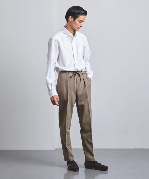 CIRCOLO 1901（チルコロ 1901）の「＜CIRCOLO 1901（チルコロ1901）＞ ソフトコットン 1プリーツ パンツ（その他パンツ・メンズ・ブラウン/ナチュラル・44/46/50/48）」の4枚目の写真