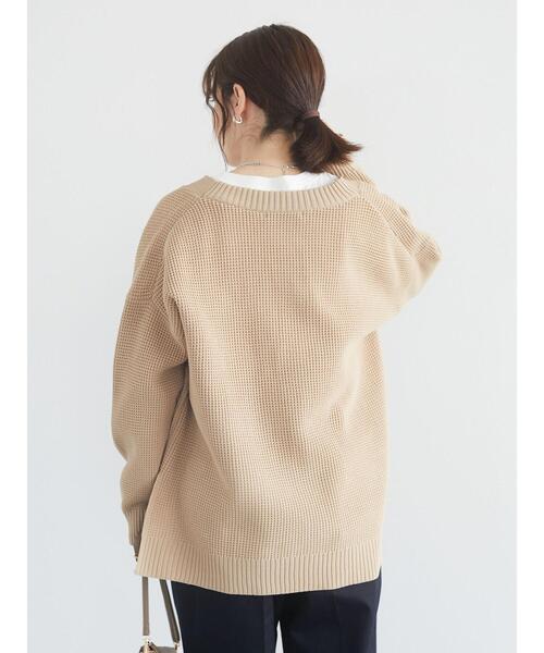 Green　Parks（グリーンパークス）の「かるい　ショート丈ニットカーデ＊（カーディガン/ボレロ・レディース・オフホワイト/ブラック/ブラウン/イエロー/ブルー・FREE）」の15枚目の写真