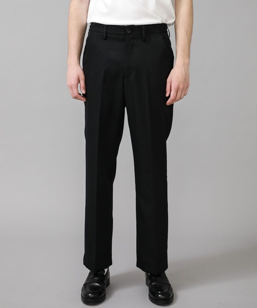 KIIT（キート）の「【KIIT】STUDIOUS別注 STRAIGHT PANTS（スラックス・メンズ・ブラック・1/2）」の8枚目の写真