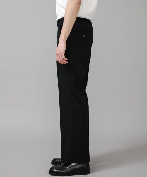 KIIT（キート）の「【KIIT】STUDIOUS別注 STRAIGHT PANTS（スラックス・メンズ・ブラック・1/2）」の3枚目の写真