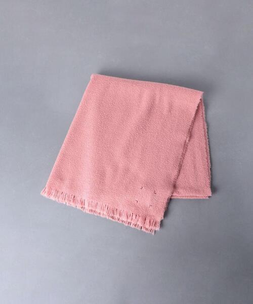 destin（デスティン）の「＜DESTIN（デスティン）＞FLEECY SLD ストール■■■△（ストール/ショール・レディース・ダークグレー/イエロー/ライトピンク・FREE）」の4枚目の写真