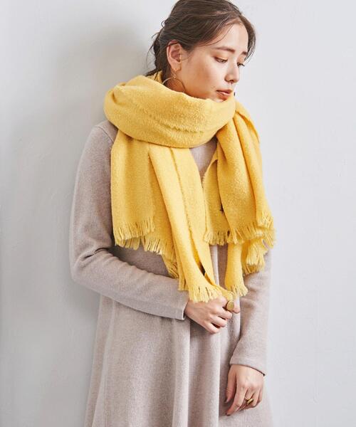 destin（デスティン）の「＜DESTIN（デスティン）＞FLEECY SLD ストール■■■△（ストール/ショール・レディース・ダークグレー/イエロー/ライトピンク・FREE）」の8枚目の写真