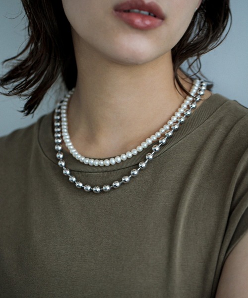 PAS TIERRA（パティエラ）の「-Maris- アジャストネックレス(40cm)（ネックレス・レディース・シルバー・FREE）」の2枚目の写真