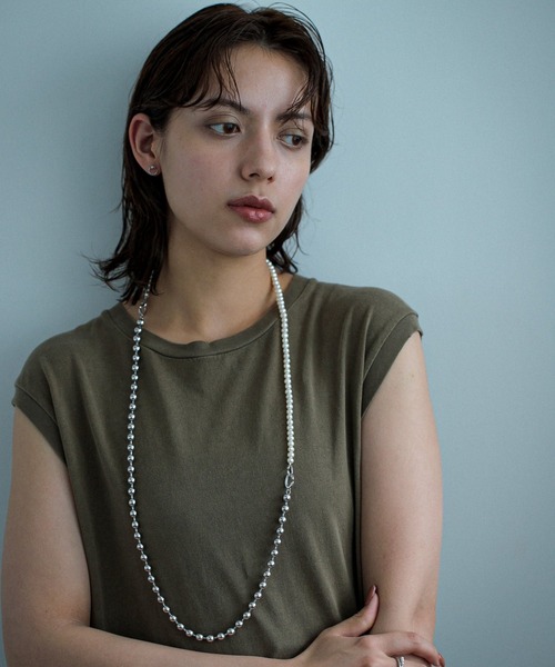 PAS TIERRA（パティエラ）の「-Maris- アジャストネックレス(40cm)（ネックレス・レディース・シルバー・FREE）」の3枚目の写真