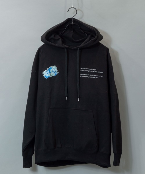 JACKROSE（ジャックローズ）の「JE-ローズ&バタフライ・プルパーカー（パーカー・メンズ・ホワイト/ホワイト系その他2/ブラック/ブラック系その他2・M/L）」の15枚目の写真