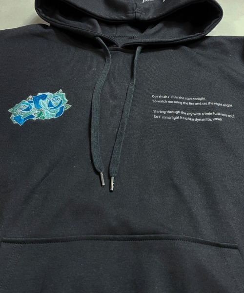 JACKROSE（ジャックローズ）の「JE-ローズ&バタフライ・プルパーカー（パーカー・メンズ・ホワイト/ホワイト系その他2/ブラック/ブラック系その他2・M/L）」の14枚目の写真