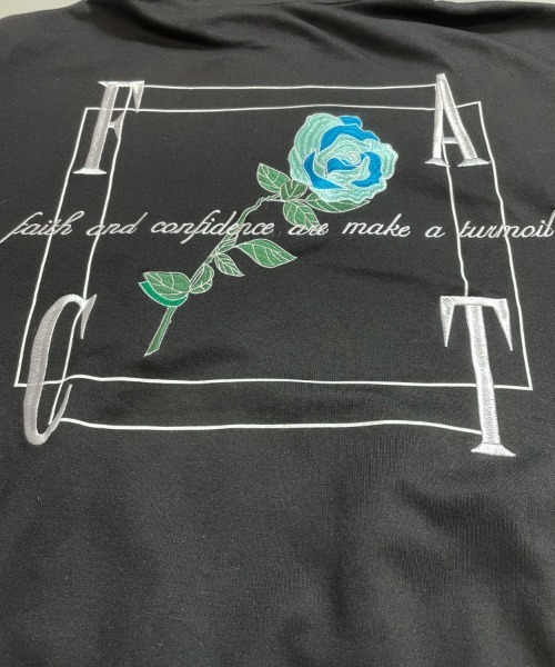 JACKROSE（ジャックローズ）の「JE-ローズ&バタフライ・プルパーカー（パーカー・メンズ・ホワイト/ホワイト系その他2/ブラック/ブラック系その他2・M/L）」の8枚目の写真