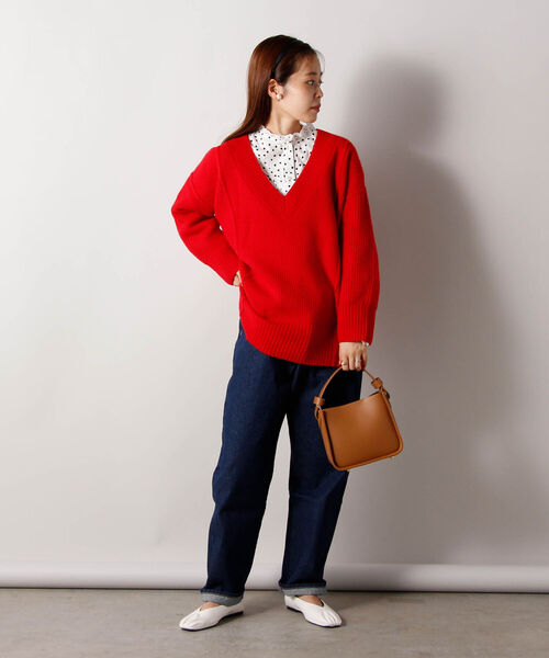 fredy repit（フレディレピ）の「ルーズテーパード デニムパンツ（デニムパンツ・レディース・ブラック/ネイビー・38/36）」の10枚目の写真