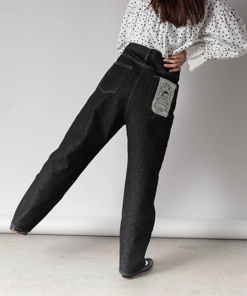 fredy repit（フレディレピ）の「ルーズテーパード デニムパンツ（デニムパンツ・レディース・ブラック/ネイビー・38/36）」の6枚目の写真