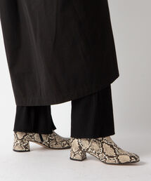 REMME | 【REMME/レメ】スクエアトゥショートブーツ（パイソン）(ブーツ)