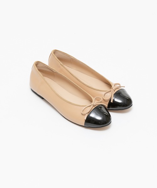 バイカラーフラットバレエシューズ（バレエシューズ）｜ZAKKA