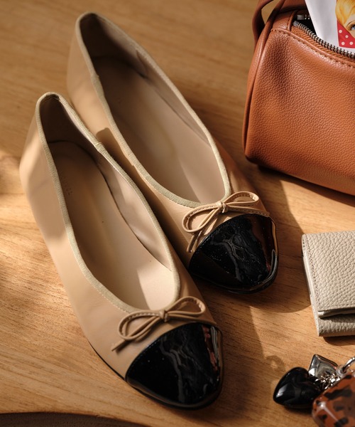 バイカラーフラットバレエシューズ（バレエシューズ）｜ZAKKA